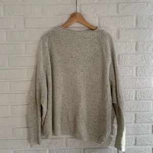 Cream speckled oversize sweater